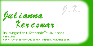 julianna kercsmar business card